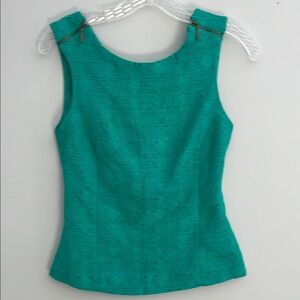 Elegant Green Sleeveless Top